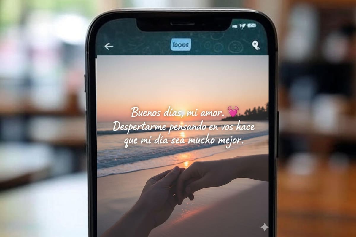 Cómo mandar una tarjeta de "Buenos días" por WhatsApp