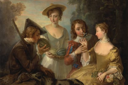 ¿Cómo olía Atenas o Roma? ¿Y las cocinas en la Buenos Aires de 1810? En su libro Odorama. Historia cultural del olor, el autor reivindica un sentido injustamente relegado por el de la vista. En la imagen, reproducción de El sentido del olfato, óleo del pintor francés Philippe Mercier (Siglo XVIII)