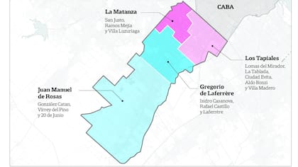 Cómo quedaría el mapa del distrito, si se concretara la división