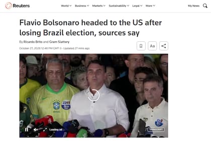 Fuera de Brasil, la agencia Reuters fue una de las primeras en hacerse eco de la noticia