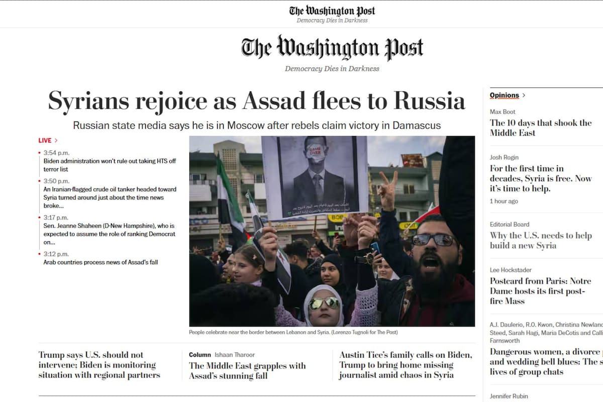Cómo reflejaron los medios del derrocamiento de Bashar al-Assad