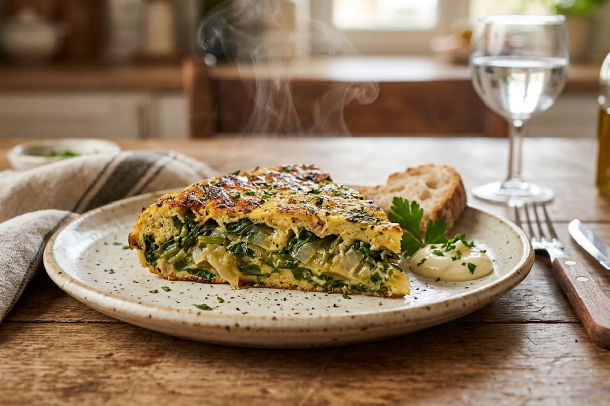 Cómo se hace la tentadora tortilla de acelga sin fritura