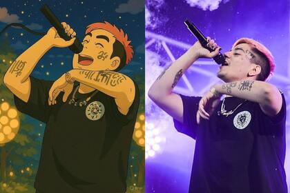 Cómo se vería Duki en el modo "Studio Ghibli"