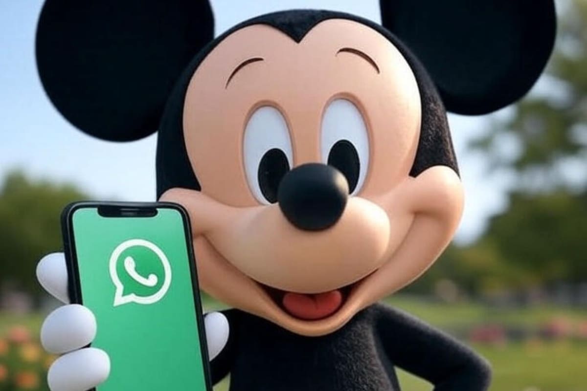 Cómo se vería el "modo Mickey Mouse" de WhatsApp