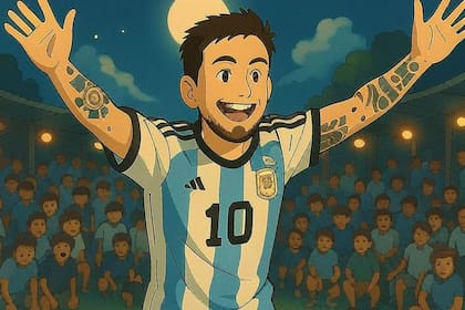 Cómo se vería Lionel Messi en el "modo Studio Ghibli" de ChatGPT