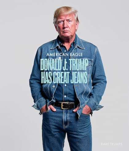 Cómo sería el spot publicitario de American Eagle si Trump fuera el protagonista