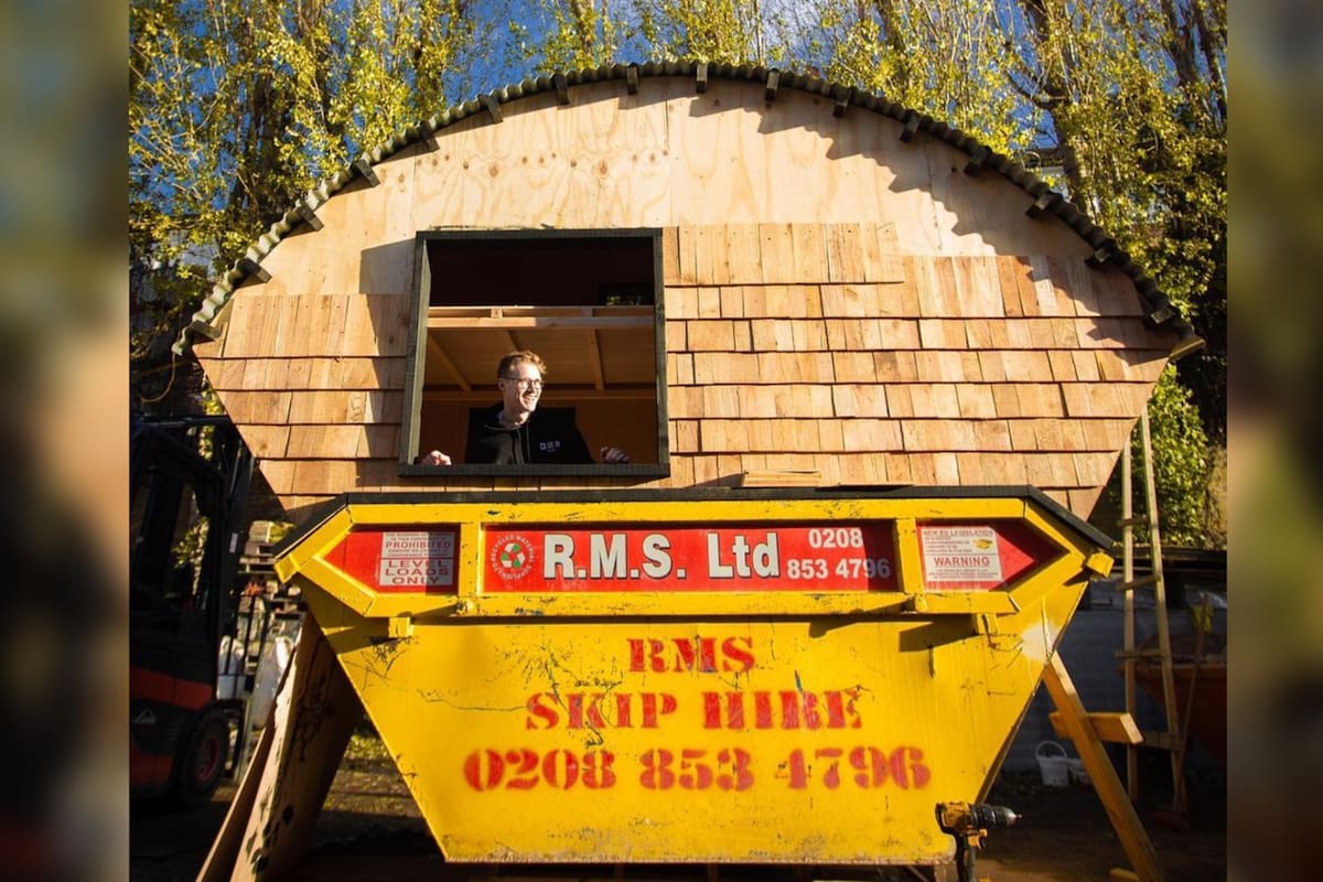 Cómo son las casas diminutas tendencia (Foto Instagram @theskiphouse)