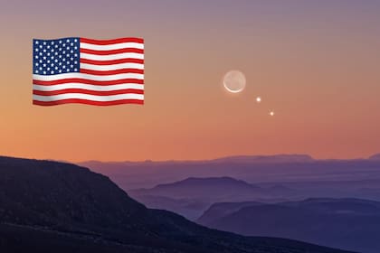 Cómo y cuándo se podrá ver la conjunción de la Luna, Venus y Régulo desde Estados Unidos (starwalk.space/Vito Technology)