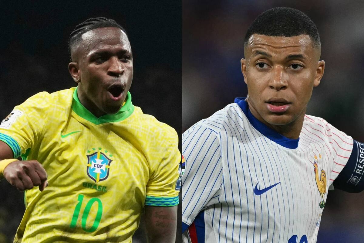 Compañeros en Real Madrid, rivales con sus selecciones: Vinicius Jr. enfrentará a Kylian Mbappé en Brasil vs. Francia