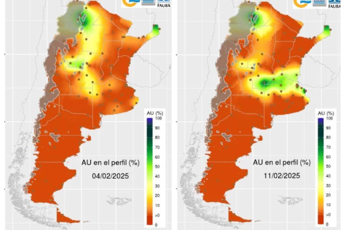 Comparación de la disponibilidad de agua en el suelo antes de las lluvias del martes de la semana pasada y ahora