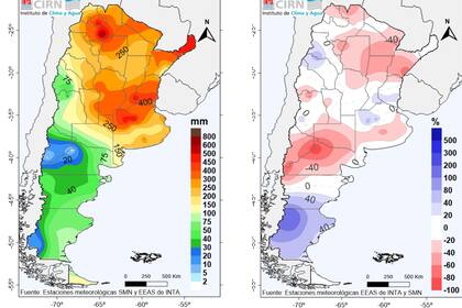 Comparativa con lo histórico en las lluvias del último trimestre