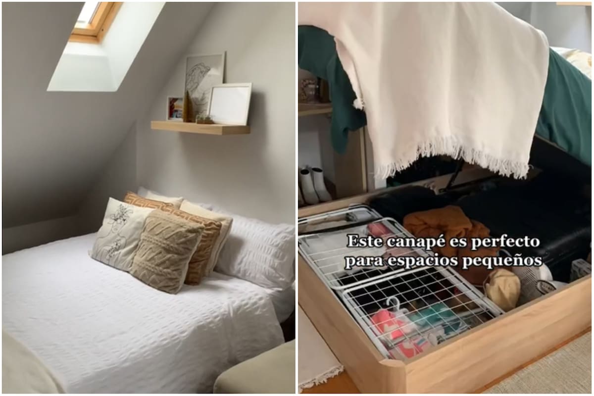 Compartió en sus redes sociales el sorprendente "antes y después" de su pequeño departamento en Madrid