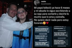 Compartió los mensajes que su abuela le manda a su papá (Foto gentiliza Sasha Saba)