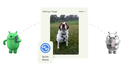 Compartir con Nearby, la herramienta de Android para enviar archivos en forma inalámbrica, se fusiona con Quick Share, la plataforma desarrollada por Samsung para esta misma función; mantendrá el nombre Quick Share