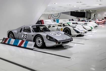 Competición. Uno de los leit motiv del museo Porsche, plagado de autos que marcaron la historia del automovilismo mundial