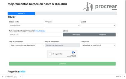 Completar los datos de residencia del titular