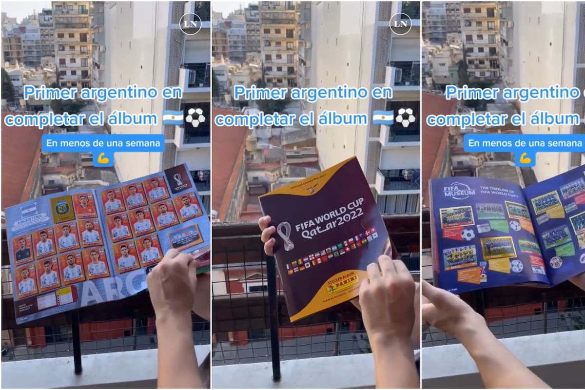 Completó el álbum de figuritas del Mundial de Qatar en menos de una semana (Foto: Captura de video)