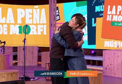 Complicidad y mucho cariño entre Leuco y Martínez al aire