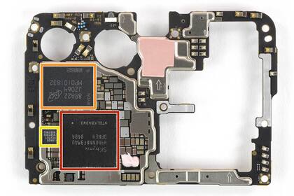 Componentes del Huawei P30 Pro: el chip de audio y los procesadores de señales provenientes de la red celular