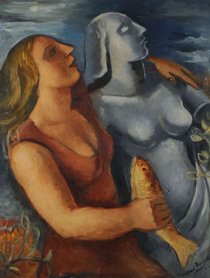 Composición (1934), de Raquel Forner, una de las obras donadas al MNBA