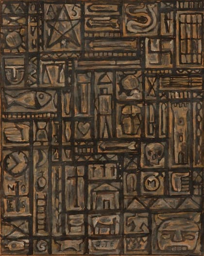 "Composición", de Torres García (1937), de la colección del MNBA