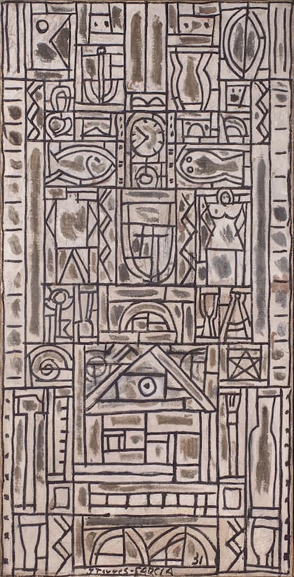 "Composición simétrica universal en blanco y negro", de 1931