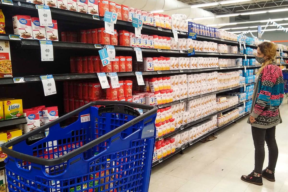 Compra de alimentos en supermercados
