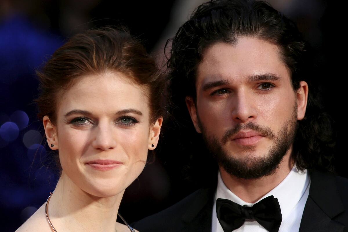 Comprometidos. Kit Harrington y Rose Leslie