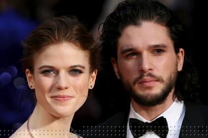 Comprometidos. Kit Harrington y Rose Leslie