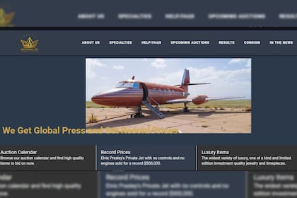 Comunicaron que el avión fue vendido (Foto GWS Auction)