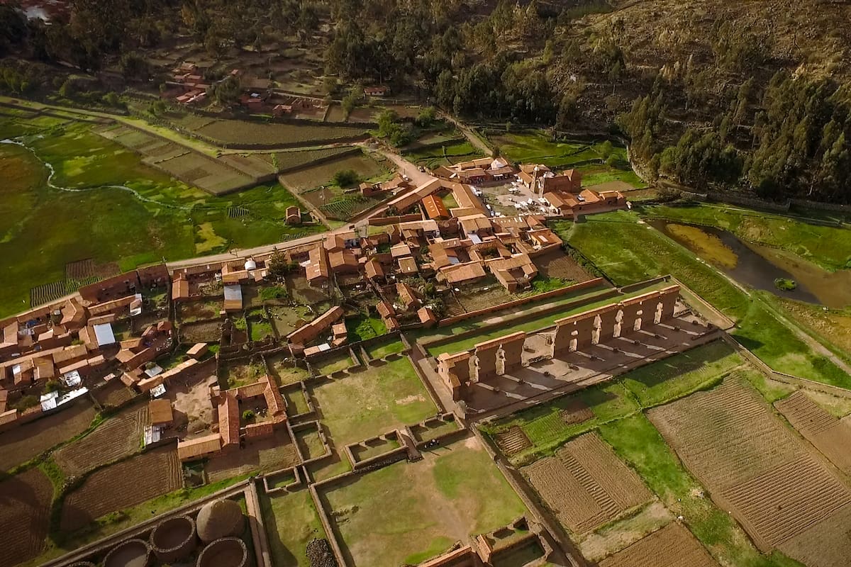 Vista panorámica del pueblo de Lamas, Perú.