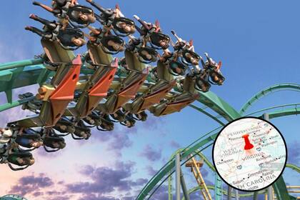 Con 44 metros de altura y unos 960 metros de largo, que se recorrerán a una velocidad de 105 km por hora, Rapterra está llamada a revolucionar el concepto de diversión en 2025. (Canva-.Kings Dominion)