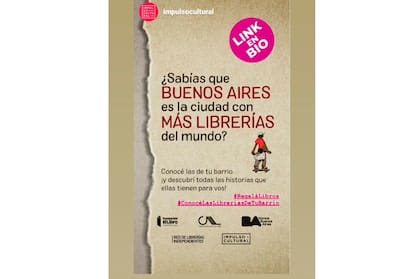 Flyer de la campaña de Fundación El Libro, la CAL y el Ministerio de Cultura porteño