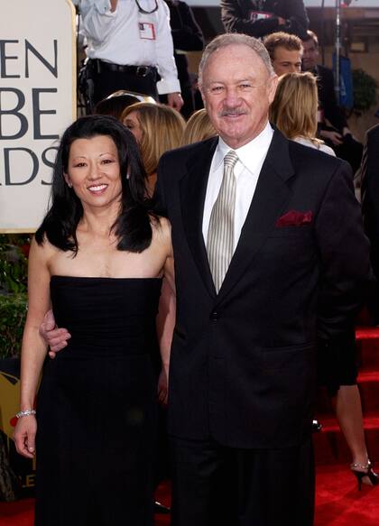 Con Betsy Arakawa, la mujer que lo acompañó hasta el final de sus días y murió junto a él, llegando a la ceremonia de entrega de los Globo de Oro en enero de 2003