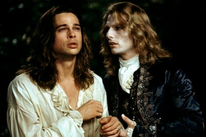 Con Brad Pitt en Entrevista con el vampiro