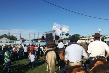 Con caballos, en Pehuajó