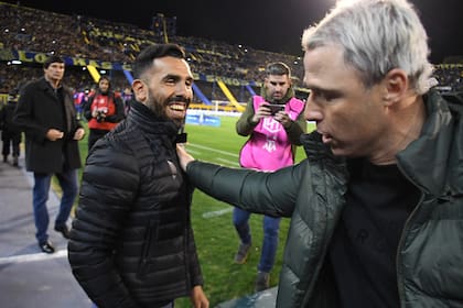 Con Carlos Tevez, un símbolo xeneize, hoy, DT de Central