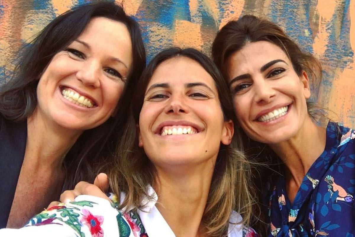 Con Carolina Stanley y Juliana Awada