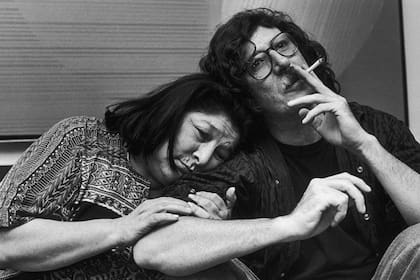 Con Charly García, su gran compinche del rock