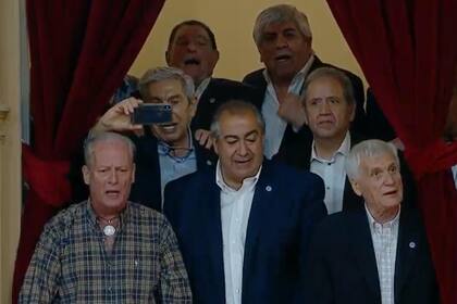 Con Daer y Moyano, la cúpula de la CGT asistió a uno de los palcos del Congreso