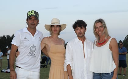 Con Delfina Blaquier, su gran compañera, Wally Diamante y Elina Blaquier en un evento de polo