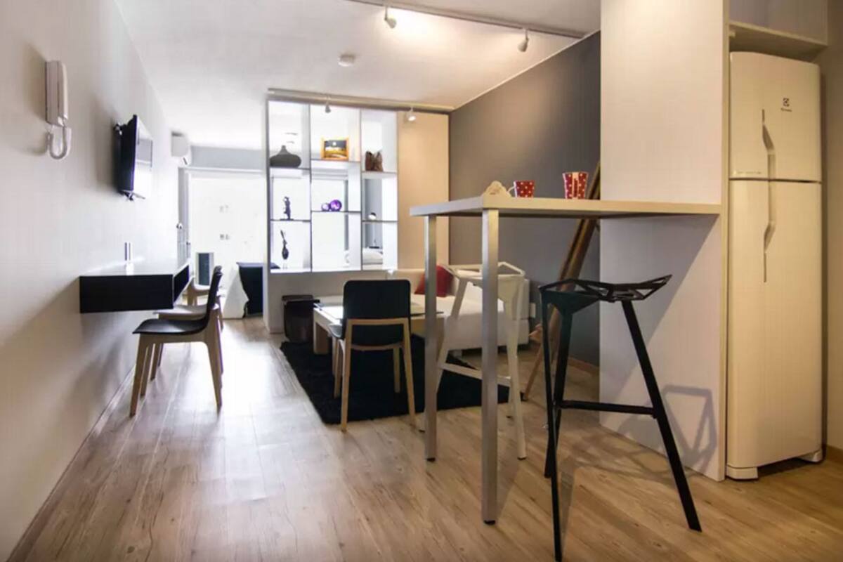 Con detalles que marcan la diferencia y una distribución inteligente, este monoambiente resulta funcional y muy cómodo