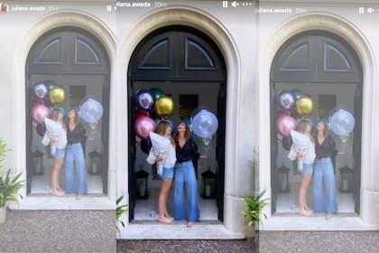 Con dos imágenes de ellas juntas y sonriendo, madre e hija compartieron la felicidad por el día tan especial para su primogénita