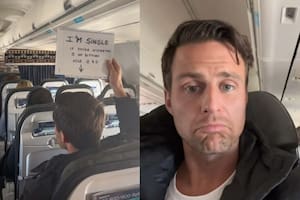 Con el objetivo de encontrar pareja, un hombre aplicó un método durante un vuelo