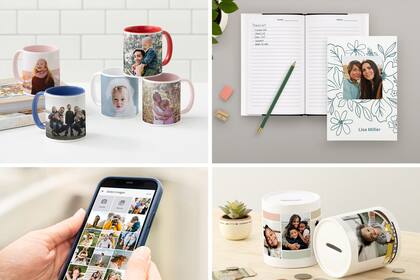 Con el software Kodak Moments v23.2, las tiendas pueden ofrecer varios productos nuevos de calidad prémium para entregar el mismo día, que incluyen tazas, diarios con tapas personalizadas y alcancias. Los consumidores pueden conectarse, crear, solicitar e imprimir desde sus teléfonos con facilidad. (Foto: Kodak Moments)
