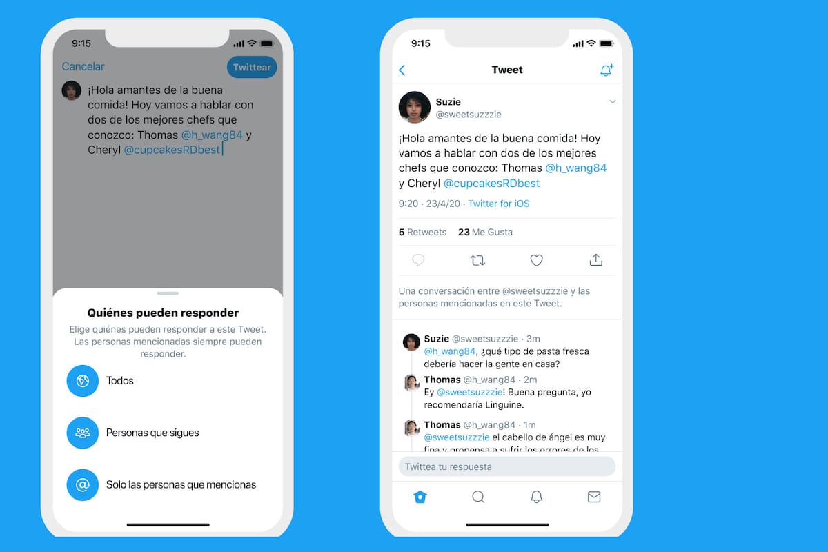 Con esta función experimental, Twitter busca darle mayor control a los usuarios con un ajuste que permite elegir quiénes pueden participar de la conversación en el tuit