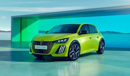 Con este color se presentó al Peugeot E-208, el eléctrico de la gama