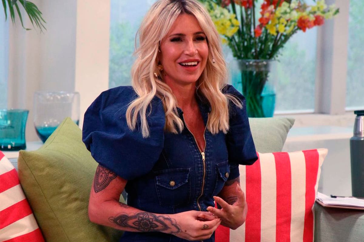 Con humor, la actriz devenida en conductora salvó el momento y no pasó a mayores