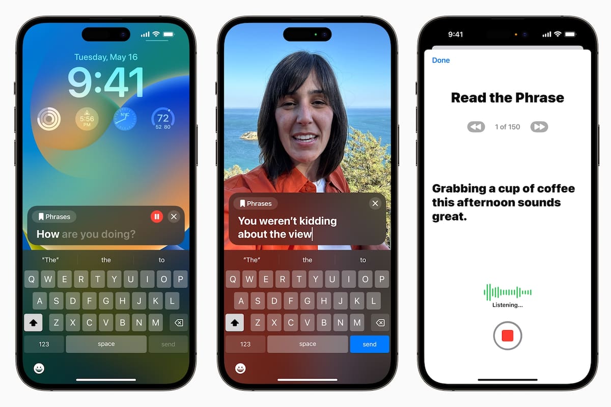 Con iOS 17 el iPhone podrá digitalizar la voz de una persona y usarla para pronunciar textos escritos