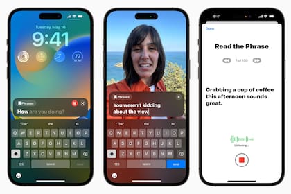 Con iOS 17 el iPhone podrá digitalizar la voz de una persona y usarla para pronunciar textos escritos